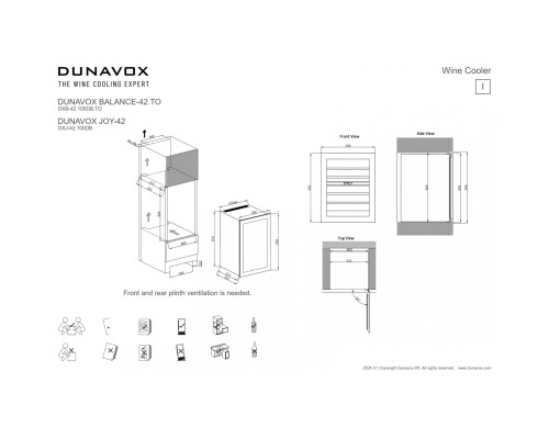 Купить Винный шкаф Dunavox DXJ-42.100DB в интернет-магазине Мега-кухня 6 Купить Винный шкаф Dunavox DXJ-42.100DB в интернет-магазине Мега-кухня 6