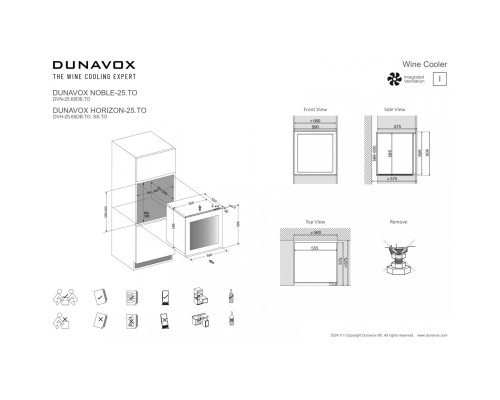 Купить Винный шкаф Dunavox DVH-25.65DMB.TO в интернет-магазине Мега-кухня 8 Купить Винный шкаф Dunavox DVH-25.65DMB.TO в интернет-магазине Мега-кухня 8