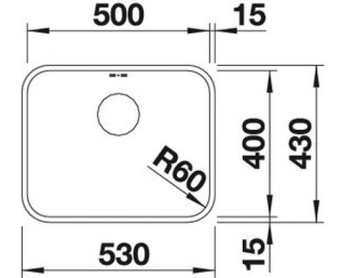 Купить  Кухонная мойка Blanco Supra 500-U без клапана-автомата  в интернет-магазине Мега-кухня 4