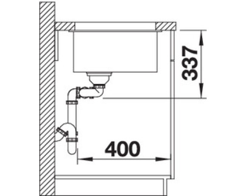 Купить  Кухонная мойка Blanco Subline 480/320-U антрацит  в интернет-магазине Мега-кухня 2