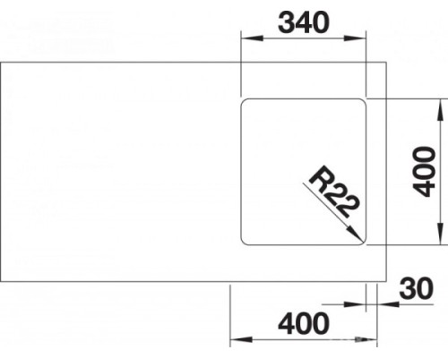 Купить  Кухонная мойка Blanco Andano 340-U  в интернет-магазине Мега-кухня 4