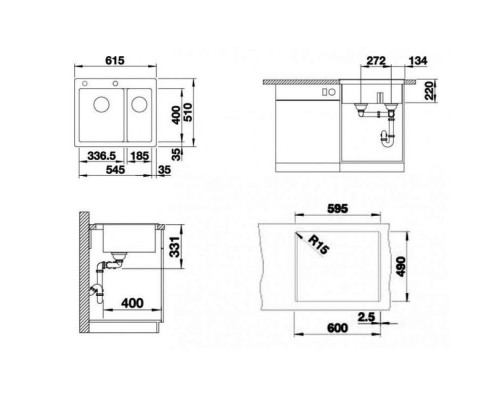 Купить  Кухонная мойка Blanco Pleon 6 Split жасмин  в интернет-магазине Мега-кухня 6