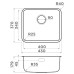 Купить Мойка кухонная Omoikiri Omi 43-U/I Ultra Mini GB 4997417 из нержавеющей стали, графит в интернет-магазине Мега-кухня 1