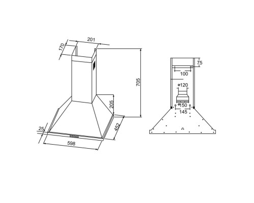 Купить  Вытяжка Schaub Lorenz SLD WB6500 в интернет-магазине Мега-кухня 1