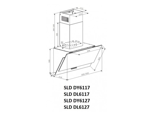 Купить  Вытяжка Schaub Lorenz SLD DY6117 в интернет-магазине Мега-кухня 2