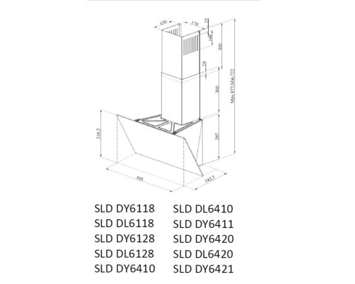 Купить  Вытяжка Schaub Lorenz SLD DL6118 в интернет-магазине Мега-кухня 4