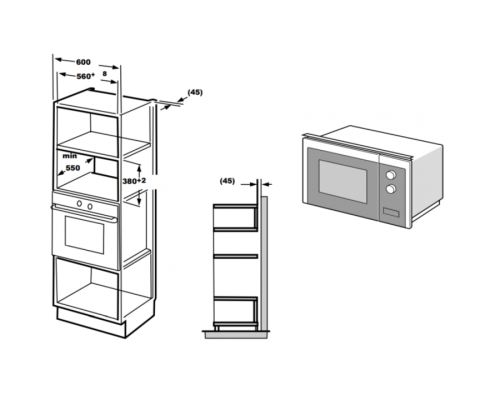Купить  Встраиваемая микроволновая печь Schaub Lorenz SLM EY27D в интернет-магазине Мега-кухня 10