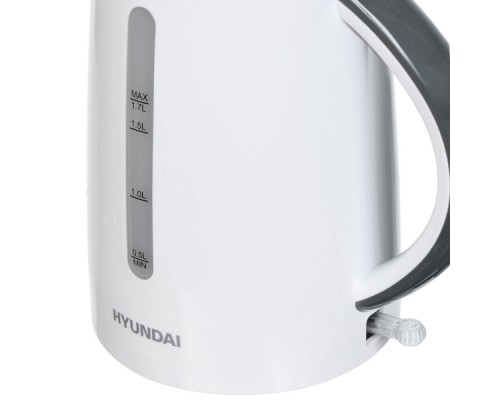 Купить  Чайник электрический Hyundai HYK-P3021 белый/серый в интернет-магазине Мега-кухня 2
