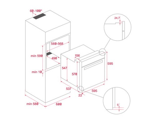 Купить  Духовой шкаф с DualClean Teka NEO HSB 6350 P SS в интернет-магазине Мега-кухня 10