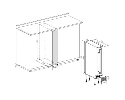 Купить  Винный шкаф  Temptech SOMX15SRB в интернет-магазине Мега-кухня 5