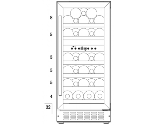 Купить  Винный шкаф  Temptech WPQ38DCB в интернет-магазине Мега-кухня 6
