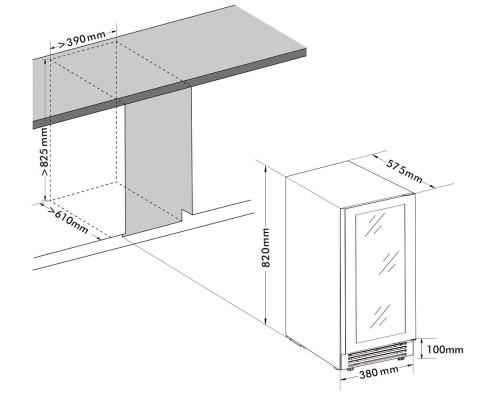 Купить  Винный шкаф Cellar Private CP027-2TB в интернет-магазине Мега-кухня 5