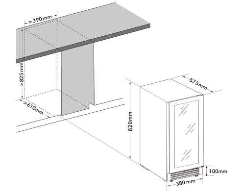 Купить  Винный шкаф Cellar Private CP027-2T в интернет-магазине Мега-кухня 5