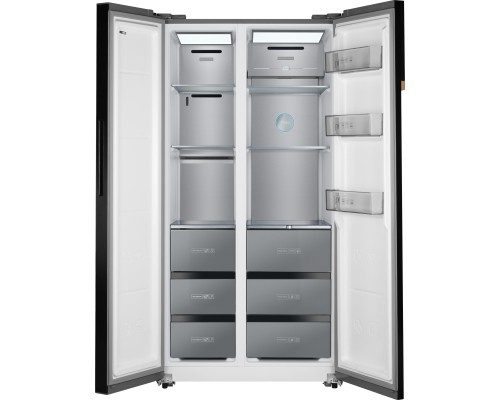 Купить Отдельностоящий холодильник с инвертором Weissgauff WSBS 590 NoFrost Inverter Premium Dark Grey Glass в интернет-магазине Мега-кухня 2 Купить Отдельностоящий холодильник с инвертором Weissgauff WSBS 590 NoFrost Inverter Premium Dark Grey Glass в интернет-магазине Мега-кухня 2