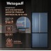 Купить Отдельностоящий холодильник с инвертором Weissgauff WCD 590 Nofrost Inverter Premium EcoFresh Blue Glass в интернет-магазине Мега-кухня 8
