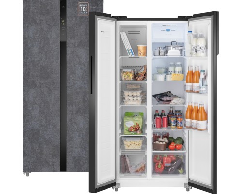 Купить Отдельностоящий холодильник с инвертором Weissgauff WSBS 500 Inverter NoFrost Rock Glass в интернет-магазине Мега-кухня 2 Купить Отдельностоящий холодильник с инвертором Weissgauff WSBS 500 Inverter NoFrost Rock Glass в интернет-магазине Мега-кухня 2