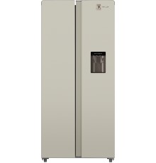 Отдельностоящий холодильник с инвертором и подачей воды  Weissgauff WSBS 600 Be NoFrost Inverter Water Dispenser