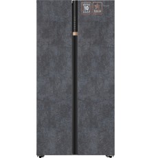Отдельностоящий холодильник с инвертором Weissgauff WSBS 590 NoFrost Inverter Premium Rock Glass