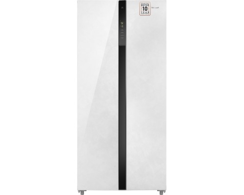 Купить Отдельностоящий холодильник с инвертором Weissgauff WSBS 500 Inverter NoFrost White Rock Glass в интернет-магазине Мега-кухня Купить Отдельностоящий холодильник с инвертором Weissgauff WSBS 500 Inverter NoFrost White Rock Glass в интернет-магазине Мега-кухня