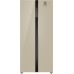 Купить Отдельностоящий холодильник с инвертором Weissgauff WSBS 500 Inverter NoFrost Beige Glass в интернет-магазине Мега-кухня