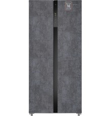 Отдельностоящий холодильник с инвертором Weissgauff WSBS 500 Inverter NoFrost Rock Glass
