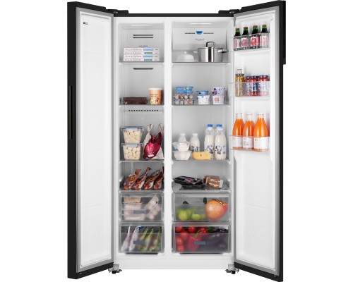Купить Отдельностоящий холодильник с инвертором Weissgauff WSBS 600 NoFrost Inverter Rock Glass в интернет-магазине Мега-кухня 3 Купить Отдельностоящий холодильник с инвертором Weissgauff WSBS 600 NoFrost Inverter Rock Glass в интернет-магазине Мега-кухня 3