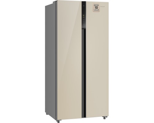 Купить Отдельностоящий холодильник с инвертором Weissgauff WSBS 500 Inverter NoFrost Beige Glass в интернет-магазине Мега-кухня 4 Купить Отдельностоящий холодильник с инвертором Weissgauff WSBS 500 Inverter NoFrost Beige Glass в интернет-магазине Мега-кухня 4