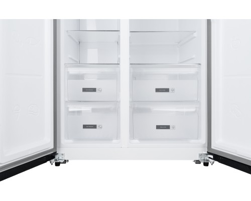Купить Отдельностоящий холодильник с инвертором Weissgauff WSBS 600 NoFrost Inverter Rock Glass в интернет-магазине Мега-кухня 10 Купить Отдельностоящий холодильник с инвертором Weissgauff WSBS 600 NoFrost Inverter Rock Glass в интернет-магазине Мега-кухня 10