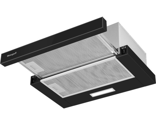 Купить  Кухонная встраиваемая вытяжка Weissgauff TEL 500 Black Glass в интернет-магазине Мега-кухня 1