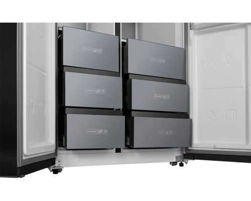 Купить Отдельностоящий холодильник с инвертором Weissgauff WSBS 590 NoFrost Inverter Premium Rock Glass в интернет-магазине Мега-кухня 9 Купить Отдельностоящий холодильник с инвертором Weissgauff WSBS 590 NoFrost Inverter Premium Rock Glass в интернет-магазине Мега-кухня 9