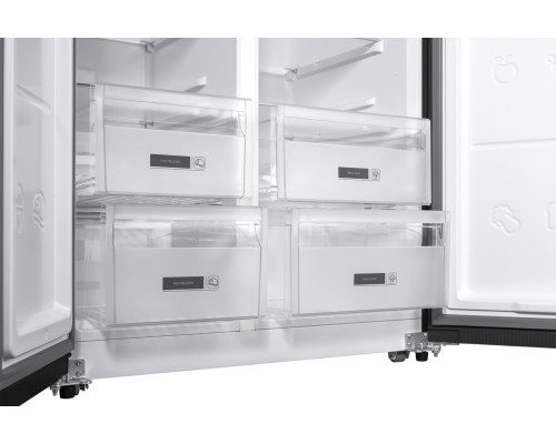 Купить Отдельностоящий холодильник с инвертором Weissgauff WSBS 600 NoFrost Inverter Rock Glass в интернет-магазине Мега-кухня 5 Купить Отдельностоящий холодильник с инвертором Weissgauff WSBS 600 NoFrost Inverter Rock Glass в интернет-магазине Мега-кухня 5
