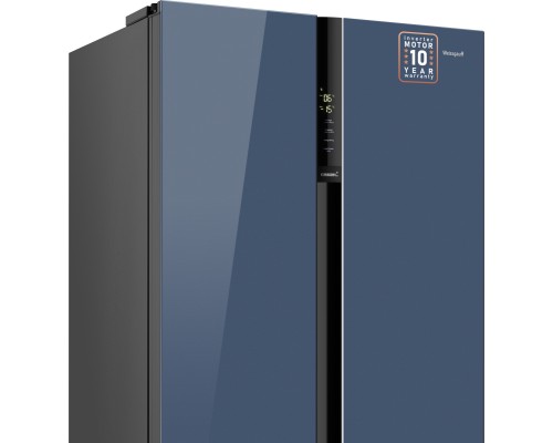 Купить Отдельностоящий холодильник с инвертором Weissgauff WSBS 600 NoFrost Inverter Blue Glass в интернет-магазине Мега-кухня 10 Купить Отдельностоящий холодильник с инвертором Weissgauff WSBS 600 NoFrost Inverter Blue Glass в интернет-магазине Мега-кухня 10