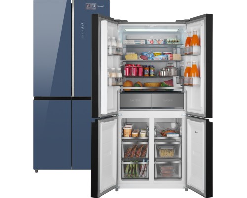 Купить Отдельностоящий холодильник с инвертором Weissgauff WCD 590 Nofrost Inverter Premium EcoFresh Blue Glass в интернет-магазине Мега-кухня 1 Купить Отдельностоящий холодильник с инвертором Weissgauff WCD 590 Nofrost Inverter Premium EcoFresh Blue Glass в интернет-магазине Мега-кухня 1