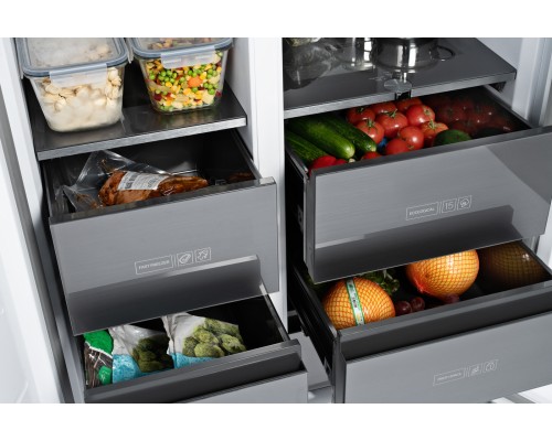 Купить Отдельностоящий холодильник с инвертором Weissgauff WSBS 590 NoFrost Inverter Premium Rock Glass в интернет-магазине Мега-кухня 10 Купить Отдельностоящий холодильник с инвертором Weissgauff WSBS 590 NoFrost Inverter Premium Rock Glass в интернет-магазине Мега-кухня 10