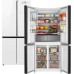 Купить Отдельностоящий холодильник с инвертором Weissgauff WCD 590 Nofrost Inverter Premium EcoFresh White Glass в интернет-магазине Мега-кухня 1