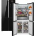 Купить Отдельностоящий холодильник с инвертором Weissgauff WCD 590 Nofrost Inverter Premium EcoFresh Black Glass в интернет-магазине Мега-кухня 1