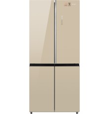 Отдельностоящий холодильник с инвертором Weissgauff WCD 590 Nofrost Inverter Premium EcoFresh Gold Glass