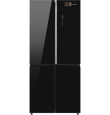 Отдельностоящий холодильник с инвертором Weissgauff WCD 590 Nofrost Inverter Premium EcoFresh Black Glass