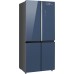Купить Отдельностоящий холодильник с инвертором Weissgauff WCD 590 Nofrost Inverter Premium EcoFresh Blue Glass в интернет-магазине Мега-кухня 2