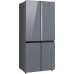 Купить Отдельностоящий холодильник с инвертором Weissgauff WCD 590 Nofrost Inverter Premium EcoFresh Dark Grey Glass в интернет-магазине Мега-кухня 2