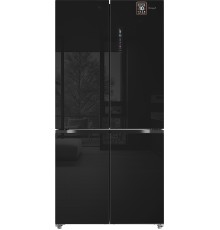 Отдельностоящий холодильник с инвертором Weissgauff WCD 510 Built-in Inverter NoFrost Black Glass
