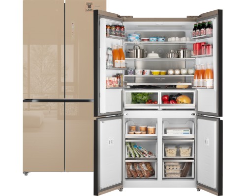 Купить Отдельностоящий холодильник с инвертором Weissgauff WCD 510 Built-in Inverter NoFrost Сhampagne Glass в интернет-магазине Мега-кухня 1 Купить Отдельностоящий холодильник с инвертором Weissgauff WCD 510 Built-in Inverter NoFrost Сhampagne Glass в интернет-магазине Мега-кухня 1