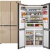 Купить Отдельностоящий холодильник с инвертором Weissgauff WCD 510 Built-in Inverter NoFrost Сhampagne Glass в интернет-магазине Мега-кухня 1