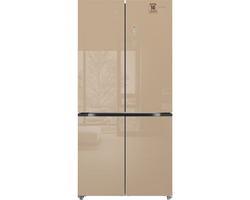 Купить Отдельностоящий холодильник с инвертором Weissgauff WCD 510 Built-in Inverter NoFrost Сhampagne Glass в интернет-магазине Мега-кухня Купить Отдельностоящий холодильник с инвертором Weissgauff WCD 510 Built-in Inverter NoFrost Сhampagne Glass в интернет-магазине Мега-кухня
