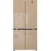 Купить Отдельностоящий холодильник с инвертором Weissgauff WCD 510 Built-in Inverter NoFrost Сhampagne Glass в интернет-магазине Мега-кухня