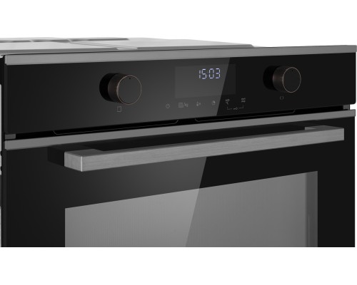 Купить Встраиваемый компактный духовой шкаф с СВЧ Weissgauff OE 4551 DBSX в интернет-магазине Мега-кухня 5 Купить Встраиваемый компактный духовой шкаф с СВЧ Weissgauff OE 4551 DBSX в интернет-магазине Мега-кухня 5
