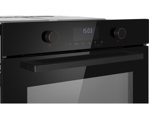 Купить Встраиваемый компактный духовой шкаф с СВЧ Weissgauff OE 4551 DB Black Edition в интернет-магазине Мега-кухня 4 Купить Встраиваемый компактный духовой шкаф с СВЧ Weissgauff OE 4551 DB Black Edition в интернет-магазине Мега-кухня 4