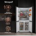 Купить Отдельностоящий холодильник с инвертором Weissgauff WCD 590 NoFrost Inverter Premium EcoFresh Inox Glass в интернет-магазине Мега-кухня 21