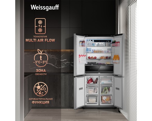 Купить Отдельностоящий холодильник с инвертором Weissgauff WCD 450 XNF Built-in в интернет-магазине Мега-кухня 20 Купить Отдельностоящий холодильник с инвертором Weissgauff WCD 450 XNF Built-in в интернет-магазине Мега-кухня 20