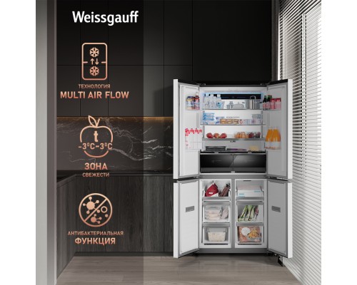 Купить Отдельностоящий холодильник с инвертором Weissgauff WCD 450 WNF Built-in в интернет-магазине Мега-кухня 22 Купить Отдельностоящий холодильник с инвертором Weissgauff WCD 450 WNF Built-in в интернет-магазине Мега-кухня 22